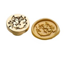 초대장 봉인 스탬프 도장 문양 황동 2.5cm 1개 D, No.24