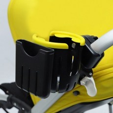 로넬리빙 데이굿 유모차 컵홀더 스마트폰거치대 옐로우 용품 휴대폰, 1개