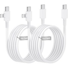 10피트 iPhone 충전기 Apple 인증 긴 Apple 충전 코드 10피트 오리지널 라이트닝과 USB 케이블 10피트 아이폰 충전 케이블iPhone 14 Pro Max141, iPhone Charger-2 in 1, 10ft