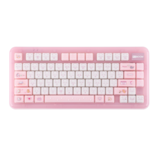 KiiBOOM Phantom81 Lite 75% 가스켓 기계식 키보드, 핑크, KiiBOOM Mochi Switch, 제조사축
