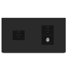 나노 유로 블랙 융스타일 8P+8P+CATV 2방(2개용), 1개