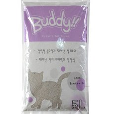 애묘 벤토나이트 모래 5L 먼지적은소재 용변처리 사막화방지 탈취효과