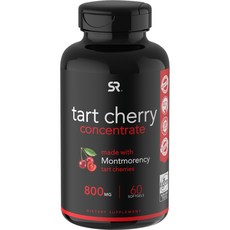 SPORTS RESEARCH 酸櫻桃濃縮軟膠囊 800mg, 60顆, 1罐