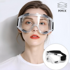 엠믹스 김서림방지 고글 MX-B1, 투명, 1개