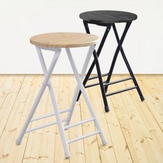 접이식 간이 의자 화장대 식탁 인테리어 스툴 체어 캠핑 사무용 경량 독서, 브라운, 1개