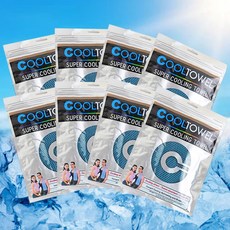 빈스플랜 휴대용 아이스 쿨 스포츠타올, 블루