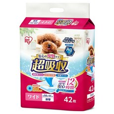 IRIS OHYAMA 愛麗思歐雅瑪 超吸收寵物尿布墊 加寬型, 1個, 42入