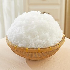구름솜 방울솜 쿠션솜 인형솜 스퀴시솜 리필솜, 1개, 내추럴 작은 구슬 진주면 1.5kg