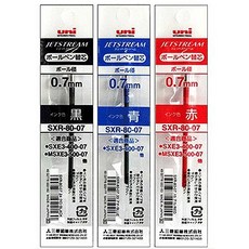 PRN 제트스트림 다색볼펜 리필 (SXR-80-07 0.7mm 청)-다스 (10개입) 볼펜리필