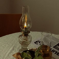 SANS 엔틱 파라핀 중세 감성 오일램프, 3개, 추가 심지