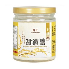菇王 有機甜酒釀240公克/罐 (超商限2罐), 1個, 240ml