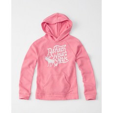 現貨青年版(13/14)【A&F女生館】Abercrombie&Fitch連帽T恤【AFG005K1】KIDS版, 1個