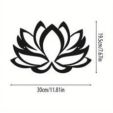 로터스 쉐이프 메탈 월 행잉 장식 - 인도어 패션 다이닝룸 거실 벽 데코 소품, 02 8-inch, 01 Light green