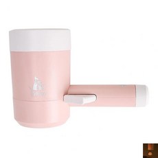 강아지발 자동 세척클리너 소형중형대형 인체공학적 손잡이가 있는 휴대용 반려동물 발 세척기 브러시 컵 배터리 없음 강아지 클리너 사용하기, 1개, [02] 분홍색