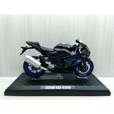 宅米吉 1:12 鈴木 SUZUKI GSX R1000 黑色模型車 - 全新盒裝現貨 收藏擺飾禮物, 1個
