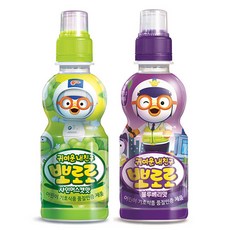 팔도 뽀로로음료수 샤인머스캣12개+블루베리12개 총24개, 1세트, 사인머스캣맛+블루베리맛, 235ml