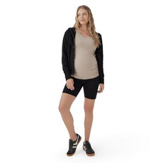 [ 757856 ] 팩트 여성용 유기농 면 임산부 바이크 반바지 스트레치 허리 밴드 허벅지 중간 길이 폭풍 S