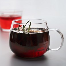 스페리컬 내열유리컵 찻잔 CM 340ml, 2개, 투명