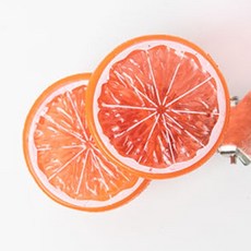 과일커튼집게 8cm 조화 인테리어, 자몽, 6개