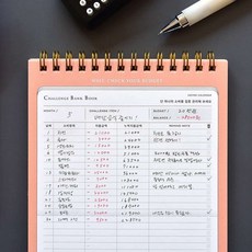 저축습관만들기 머니북 챌린지뱅크북 원포인트 가계부 가계부 짠테록장 지출관리노트 자산관리, 04 블루)_04 블루