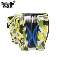 베이베일 컬러 키 아코디언 교육용 퍼즐 악기 생일 휴일 선물, 1개, 기본