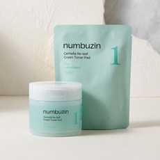 토너 패드 [본품+리필] 1번 초록 시카 진정 수분 피지 병풀 어성초 민감, 140매입, 1개