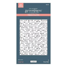 Spellbinders BP-287 Lisa Horton의 야생화 컬렉션의 스크립트 텍스트 BetterPress 플레이트, Spellbinders BP-287 Lisa Horto