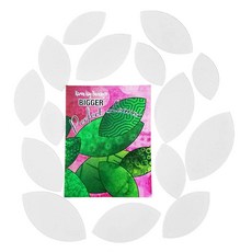 Karen Kay Buckley® Bigger Perfect Leaves 내열성 플라스틱 템플릿 15가지 크기의 정밀 컷 잎. 손 및 기계 아플리케 퀼팅 패치워크 바, Karen Kay Buckley® Bigger Per