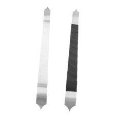 VILLCASE 스케일 텍스처 클레이 도자기 제작 도구 도자기 점토 도구 세라믹 도구 조각용 금속 도자기 도구 클레이 쉐이핑 도구 도자기 스무딩 도구 테이프 2개 431300