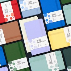 신비가 날짜형 2026 프리즘 슬림 먼슬리 다이어리, 버터옐로우