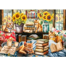 Ceaco Tom Wood - Book Lovers Live Here 1000피스 직소퍼즐 완성 사이즈 66.5x48.3cm, Ceaco - Tom Wood Book Lovers L