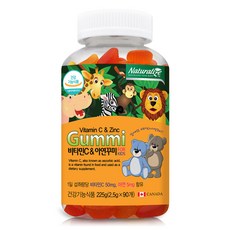 네추럴라이즈 어린이용 비타민C 앤 아연 꾸미 90개입, 90정, 1개