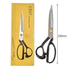 CEO 재단가위 원단가위 재봉 수예 코팅손잡이 (다섯사이즈), 9"(230mm), 1개