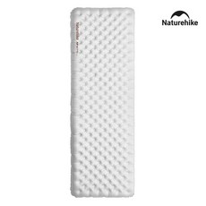 네이처하이크 UL Tuye R8.8 에어 매트 싱글 스퀘어 L 196X64CM 두께12CM 1인 초경량 백패킹, 싱글 스퀘어 L (196X64CM) 카본 실버