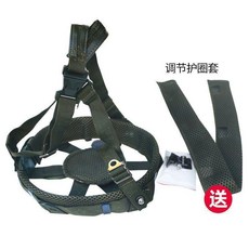 QGF03 頭盔內襯 懸掛系統 羊皮下巴帶, 軍綠色網眼透氣內襯