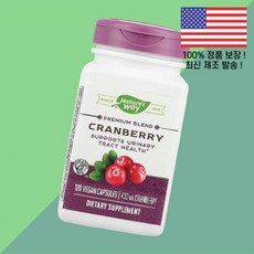 네이처스 웨이 크랜베리 프리미엄 블렌드 400mg 식물성 베지캡슐 120정 Nature's Way Cranberry Premium Blend 120 Vegan Capsules, 1