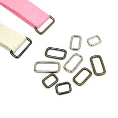 사각링 가방부자재 국산, 1개, 흑니켈 30mm