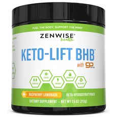 ZENWISE LABS Keto-Lift BHB Raspberry Remonade Vigan, 213g, 1罐