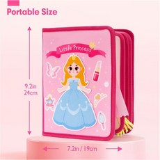 新款毛氈公主寶寶益智玩具, 1個, 粉色公主;24cm/9.2in*19cm/7.2in