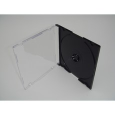 【臺灣製造 8cm光碟用】 200個-5mm SLIM case黑色PS壓克力單片裝CD盒/CD殼, 1套, 8CM光碟用5mm黑底單片盒