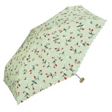 Wpc.官方直營 草莓油畫風波浪傘簷手動晴雨兩用傘 (折傘/手動傘) ，清新油畫風格，波浪傘簷設計，晴雨皆宜