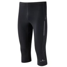 台灣黑熊 英國 RONHILL 男款 Trail Contour 3/4 Tight 緊身跑步褲 黑色 緊身 跑步
