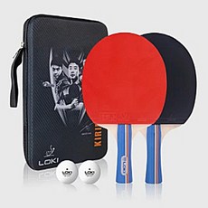 로키 K3000 쉐이크 탁구라켓 세트 (라켓2 + 탁구공2 + 케이스), 단품, 1개