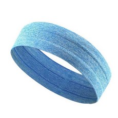 運動吸汗頭帶 [台灣出貨 高彈性運動止汗帶] 透氣頭帶 男女束髮帶 吸汗頭巾 運動頭巾 籃球頭帶 跑步流汗頭帶, 1個, 藍色 高彈性