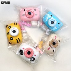 DFMEI 2026小黃鴨泡泡機兒童玩具電動泡泡相機婚禮用泡泡機, 1個, 泡泡豬袋裝 藍豬1水1帶:如圖