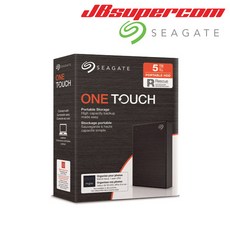 씨게이트 One Touch HDD 3년보증 데이터복구 5TB 외장하드- JBSupercom, 실버