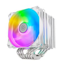 銀欣 SilverStone Hydrogon D120 ARGB CPU 散熱器 雙風扇設計, 1個, 雪白版