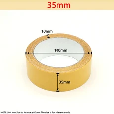10mm-60mm 양면 접착 테이프 10meters/roll 고점도 천 베이스 그리드 Traceless 방수 섬유, 06 35mm