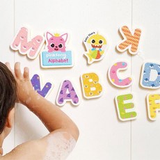 목욕놀이 방수 욕실스티커 알파벳 영어공부 알파벳블럭 두뇌발달, 1개