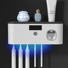 [다믿샵] 태양광충전 칫솔살균기 블랙 욕실용품